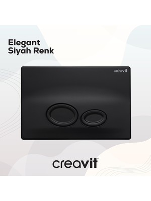 Creavit Drop Mat Siyah Boyalı Kumanda Paneli