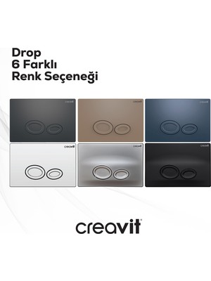 Creavit Drop Mat Siyah Boyalı Kumanda Paneli