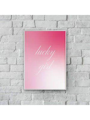 Laube Home Design "lucky Girl" Poster Tablo