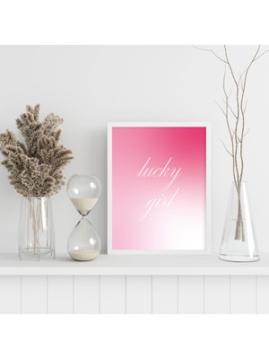 Laube Home Design "lucky Girl" Poster Tablo