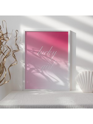 Laube Home Design "lucky Girl" Poster Tablo