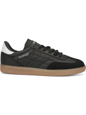 Günlük Kadın Erkek Sneaker Bağcıklı Dikiş Detaylı Oval Burun Tırtıklı Taban Hafir Spor Ayakkabı 353