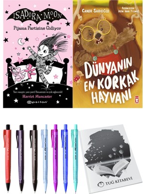 Dünyanın En Korkak Hayvanı ve Isadora Moon 10 Pijama Partisine Gidiyor 2li Set