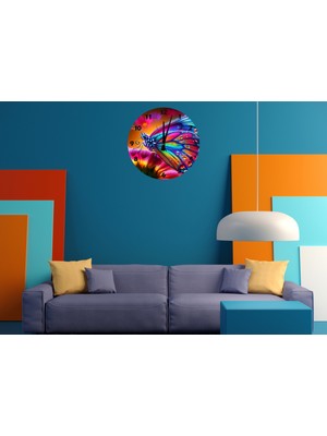 Ti Play Doğa Güzeli 30 x 30 cm  Akrilik Dekoratif Modern Duvar Saati
