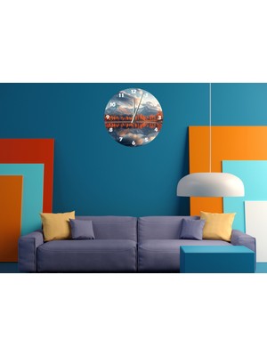 Ti Play Yeşil ve Berrak 30 x 30 cm  Akrilik Dekoratif Modern Duvar Saati