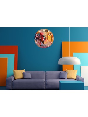 Ti Play Kate 30 x 30 cm  Akrilik Dekoratif Modern Duvar Saati