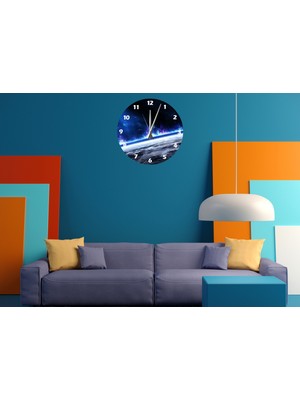 Ti Play Kusursuz Fırtına Yaklaşıyor 30 x 30 cm  Akrilik Dekoratif Modern Duvar Saati