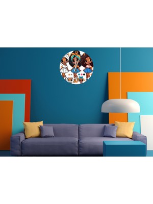 Ti Play Çılgın Kardeşler 30 x 30 cm  Akrilik Dekoratif Modern Duvar Saati