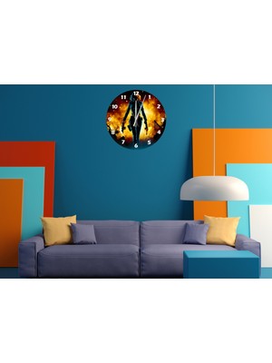 Ti Play Büyük Intikam 30 x 30 cm  Akrilik Dekoratif Modern Duvar Saati
