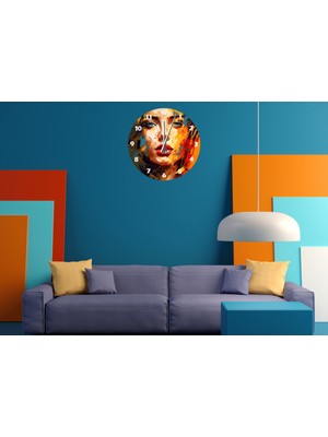 Ti Play Güzel ve Narin 30 x 30 cm  Akrilik Dekoratif Modern Duvar Saati