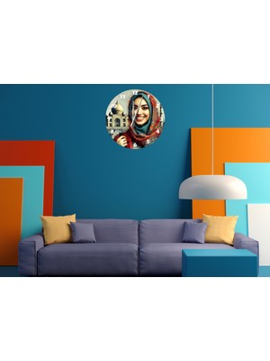 Ti Play Mutluk ve Inanç 30 x 30 cm  Akrilik Dekoratif Modern Duvar Saati