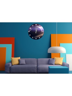 Ti Play Gizemli Gezegen 30 x 30 cm  Akrilik Dekoratif Modern Duvar Saati