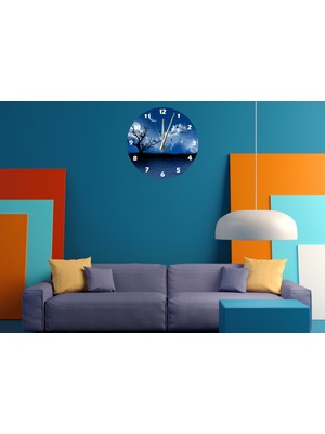 Ti Play Gece ve Gündüz 30 x 30 cm  Akrilik Dekoratif Modern Duvar Saati