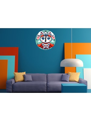 Ti Play Kahraman Tavşan 30 x 30 cm  Akrilik Dekoratif Modern Duvar Saati
