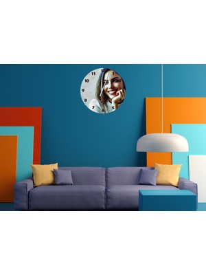 Ti Play Sadelik 30 x 30 cm  Akrilik Dekoratif Modern Duvar Saati