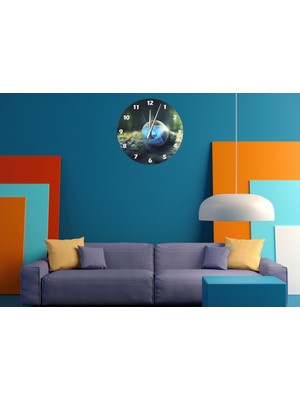 Ti Play Karınca ve Uğur Böceği 30 x 30 cm  Akrilik Dekoratif Modern Duvar Saati