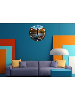 Ti Play Yolculuk Vakti 30 x 30 cm  Akrilik Dekoratif Modern Duvar Saati