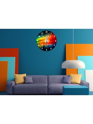 Ti Play Renk Merkezi 30 x 30 cm  Akrilik Dekoratif Modern Duvar Saati