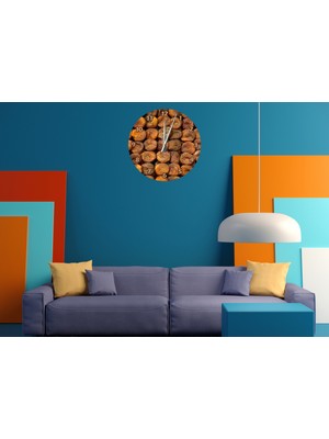 Ti Play Günkurusu 30 x 30 cm  Akrilik Dekoratif Modern Duvar Saati