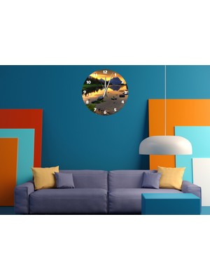 Ti Play Muhteşem Doğa 30 x 30 cm  Akrilik Dekoratif Modern Duvar Saati