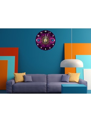 Ti Play Simetrik Akış 30 x 30 cm  Akrilik Dekoratif Modern Duvar Saati