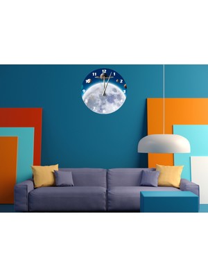 Ti Play Gezegenler 30 x 30 cm  Akrilik Dekoratif Modern Duvar Saati