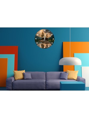 Ti Play Sakinler Köyü 30 x 30 cm  Akrilik Dekoratif Modern Duvar Saati