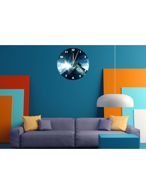 Ti Play Maya ve Uzaylılar 30 x 30 cm  Akrilik Dekoratif Modern Duvar Saati