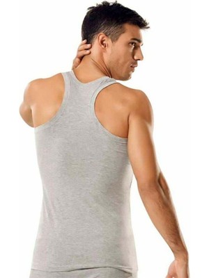 6"lı 0118 %100 Pamuk Rambo Spor Erkek Atlet - - Atlet - Gri - S