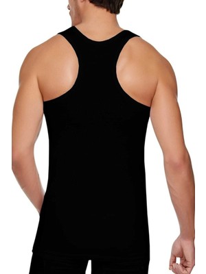 Pierles Erkek Sporcu İçin Uygun Karışık 3'lü Paket Pamuklu Ribana Atleti Rahat Kesim ve Nefes Alabilir