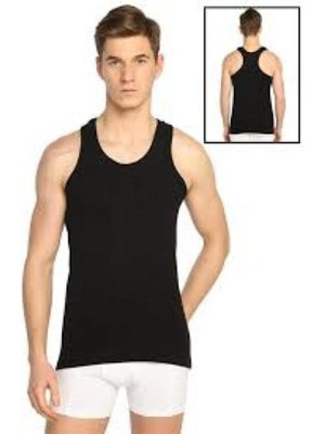 Pierles Erkek Siyah 3'lü Paket Sporcu Atleti Pamuk Askılı Kol Tipi ile Rahat Kesim