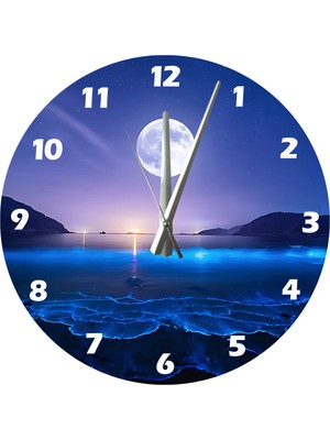 Ti Play Muhteşem Gökyüzü 30 x 30 cm  Akrilik Dekoratif Modern Duvar Saati