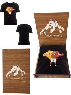 Galatasaray Lisanslı Icardi T-Shirt Icardi Ahşap Kutulu