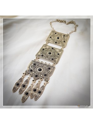 Z Jewelry Art Tooba - El Yapımı Etnik Otantik Bohem Kadın Kolye