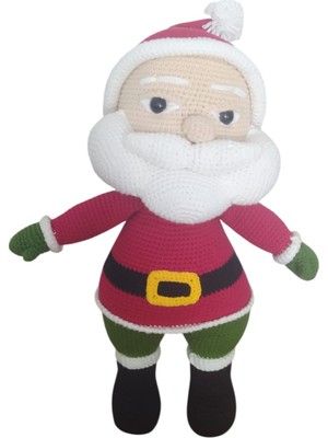 Organik El Yapımı Oyuncak Noel Baba Bebek