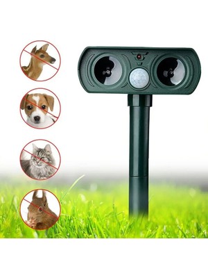 Zigver Güneş Enerjili Hayvan Kovucu Işıklı Sensörlü Domuz, Tilki, Kedi, Köpek, Fare, Yılan, Akrep, Böcek Kaçırıcı