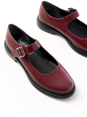 Ellolita Luxury Shoes YSN-4444 Bordo Günlük Bayan Ayakkabı