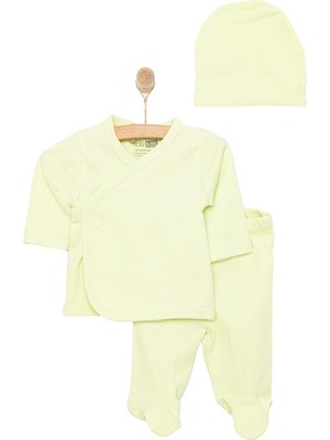 Hellobaby Yenidoğan Organik Zıbın-Şapka-Patikli Alt Unisex