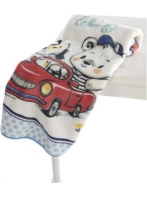 Özdilek Bebe Hello World Tek Kişilik Pamuklu Yumuşak Desenli Battaniye 100 x 120 cm