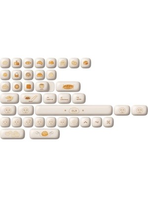 Akko Steamed Buns Pbt 138 Adet Keycap Set