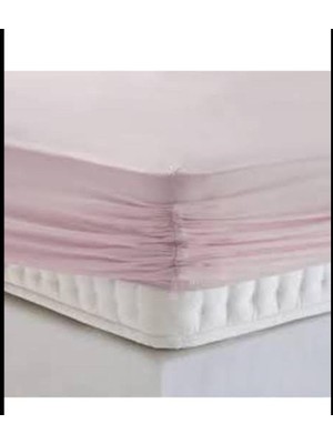 Gercella  Cotton (Pamuk) 100 x 200+30  cm  Pembe Fitted (Lastikli) Tek Kişilik Çarşaf Bed Sheett