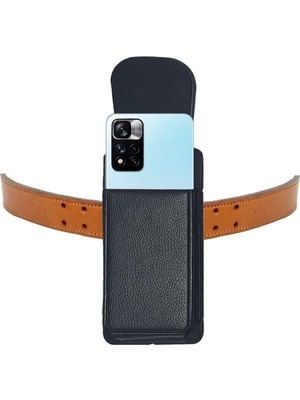 Redmi Note 11 Pro - Note 11T Pro+ Kemer Kılıf Kemere Takılan Telefon Kılıfı 17,2 x 8.3cm