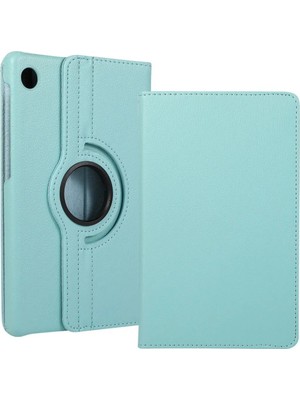 TEKNETSTORE Samsung Galaxy Tab A9 8.7 Inç Tablet Uyumlu Kılıf 360° Dönebilen Deri Leather New Style Case