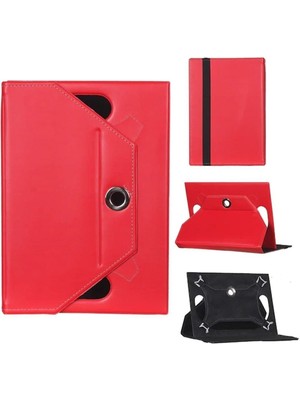 TEKNETSTORE Tcl Tab 11 (9466X) Uyumlu Kılıf Çiçek Desenli Koruyucu Universal Dönerli Standlı Kılıf