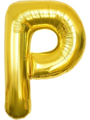 Tatlı Günler Altın Folyo Balon 32" Inç 76  cm  P Harfi