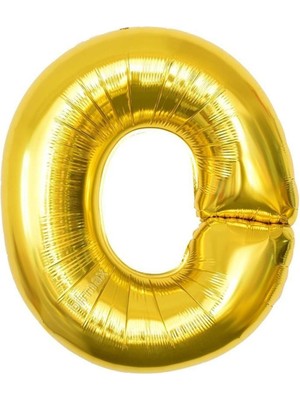 Tatlı Günler Altın Folyo Balon 16" Inç 40  cm  O Harfi