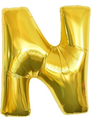 Tatlı Günler Altın Folyo Balon 40" Inç 100  cm  N Harfi