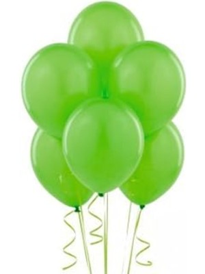 Açık Yeşil 20 Adet Metalik Balon Büyük Boy 30  cm