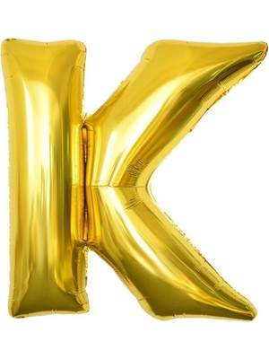 Tatlı Günler Altın Folyo Balon 40" Inç 100  cm  K Harfi