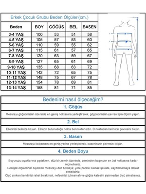 9606 Garson Likralı Black Kot Pantolon (9-12)